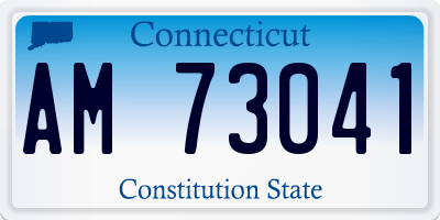 CT license plate AM73041
