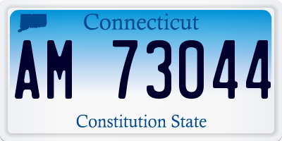 CT license plate AM73044