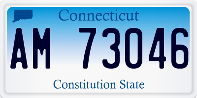 CT license plate AM73046