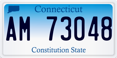 CT license plate AM73048