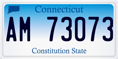 CT license plate AM73073