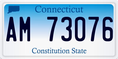 CT license plate AM73076