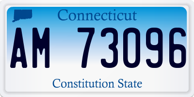 CT license plate AM73096