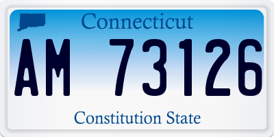 CT license plate AM73126