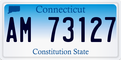 CT license plate AM73127