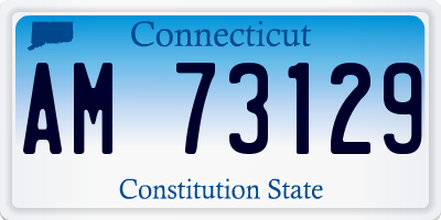 CT license plate AM73129