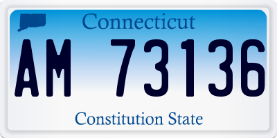 CT license plate AM73136