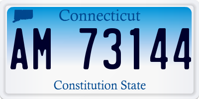 CT license plate AM73144