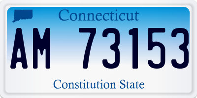 CT license plate AM73153