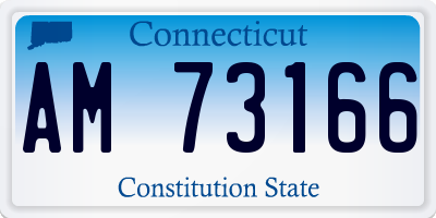 CT license plate AM73166