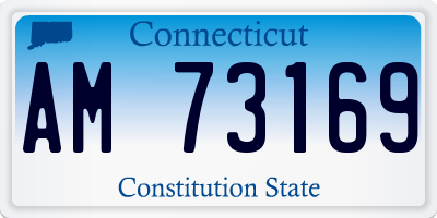 CT license plate AM73169