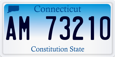 CT license plate AM73210