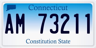 CT license plate AM73211
