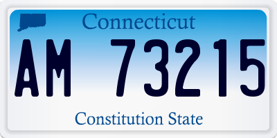CT license plate AM73215