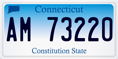 CT license plate AM73220