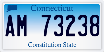 CT license plate AM73238