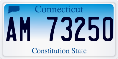 CT license plate AM73250
