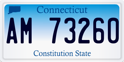 CT license plate AM73260