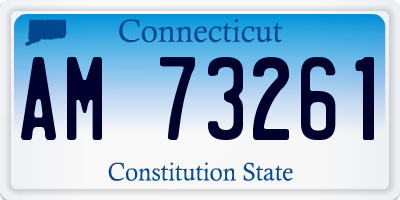 CT license plate AM73261
