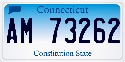 CT license plate AM73262