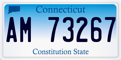 CT license plate AM73267