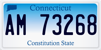 CT license plate AM73268