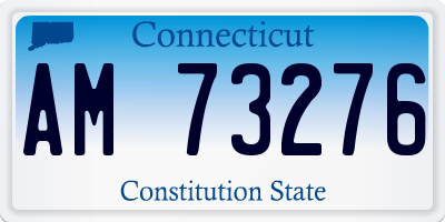 CT license plate AM73276