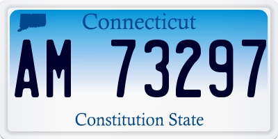 CT license plate AM73297