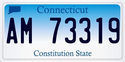 CT license plate AM73319