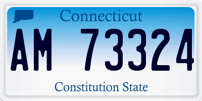CT license plate AM73324