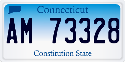 CT license plate AM73328