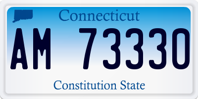 CT license plate AM73330