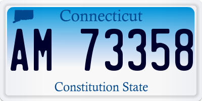 CT license plate AM73358