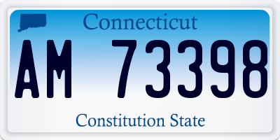 CT license plate AM73398