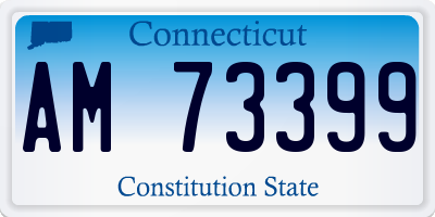 CT license plate AM73399