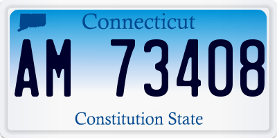 CT license plate AM73408