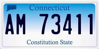CT license plate AM73411