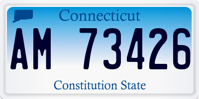 CT license plate AM73426