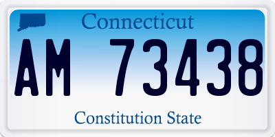 CT license plate AM73438
