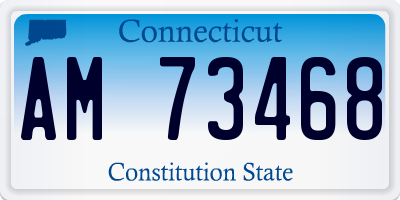 CT license plate AM73468