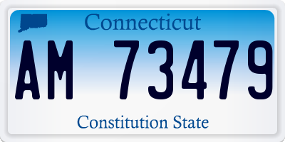 CT license plate AM73479