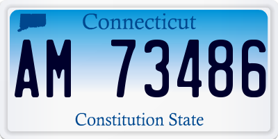 CT license plate AM73486