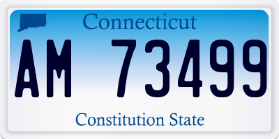 CT license plate AM73499