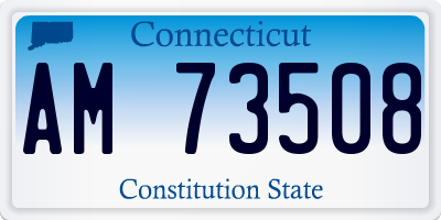 CT license plate AM73508