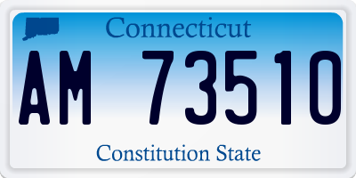 CT license plate AM73510