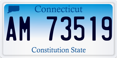 CT license plate AM73519