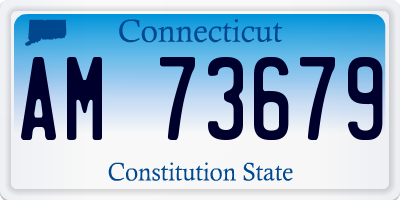 CT license plate AM73679