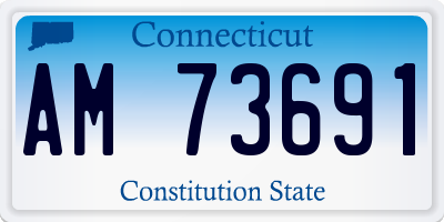 CT license plate AM73691