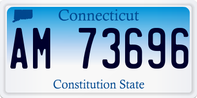CT license plate AM73696