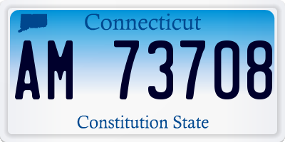 CT license plate AM73708